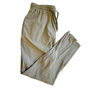 Outdoor Voices olive green tapered workout pants
